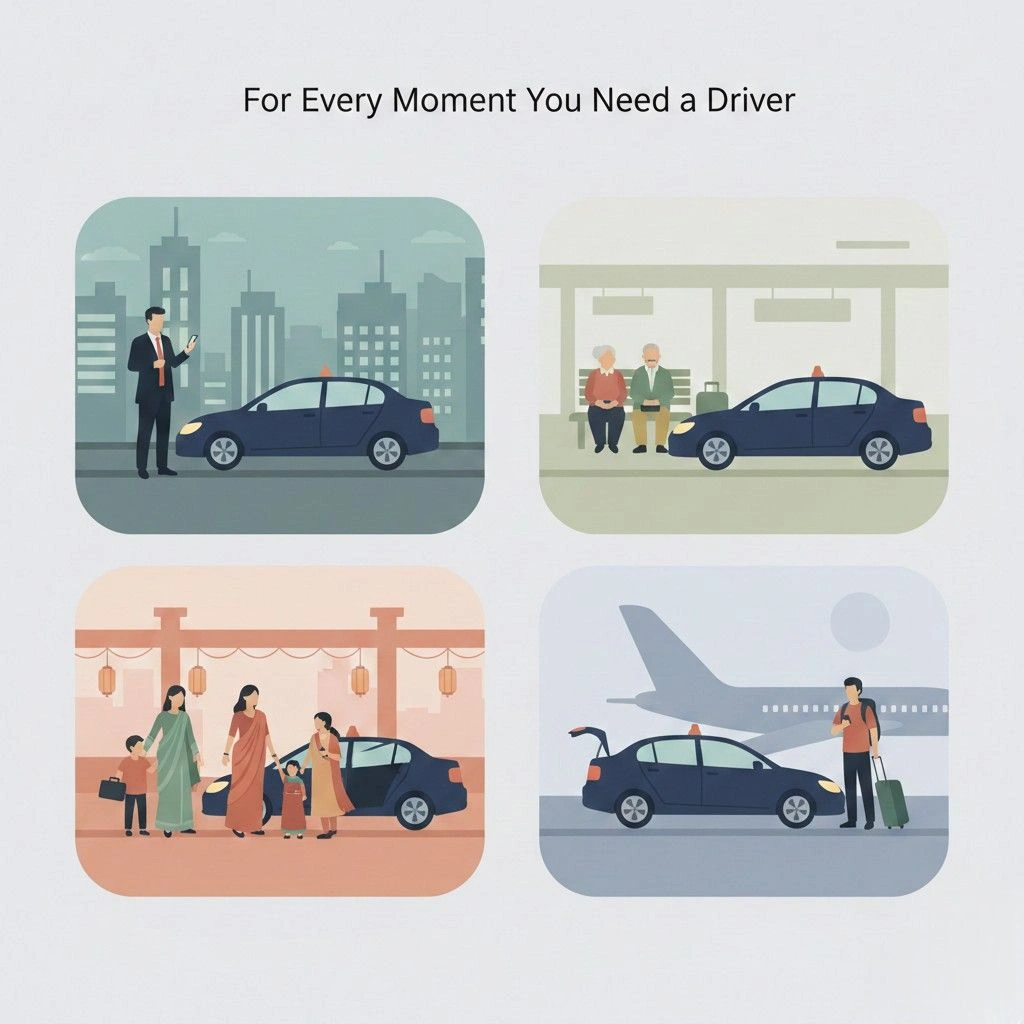 Urgent Driver on Demand in Delhi – On-Call & Instant Driver Service Near Me - DriverGill
