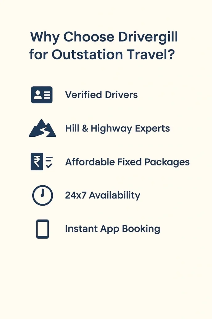 Best Outstation Driver from Delhi – Book Professional Drivers for Long Trips | Drivergill