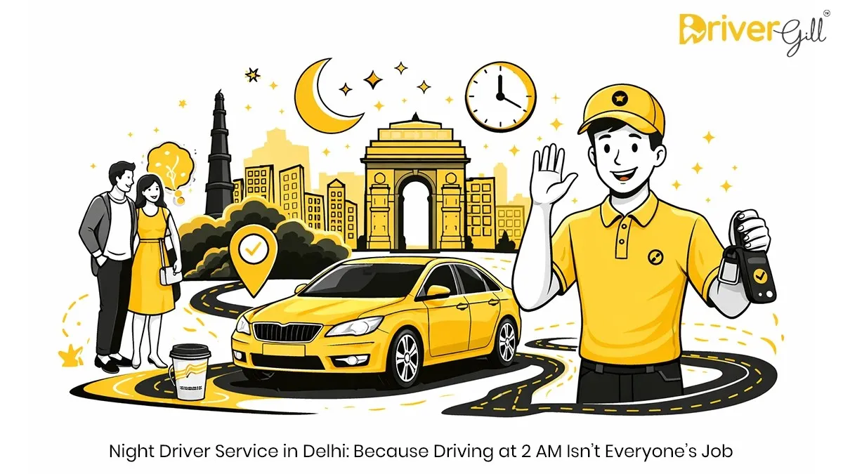 Best Night Driver Service in Delhi: Because Driving at 2 AM Isn’t Everyone’s Job | DriverGill