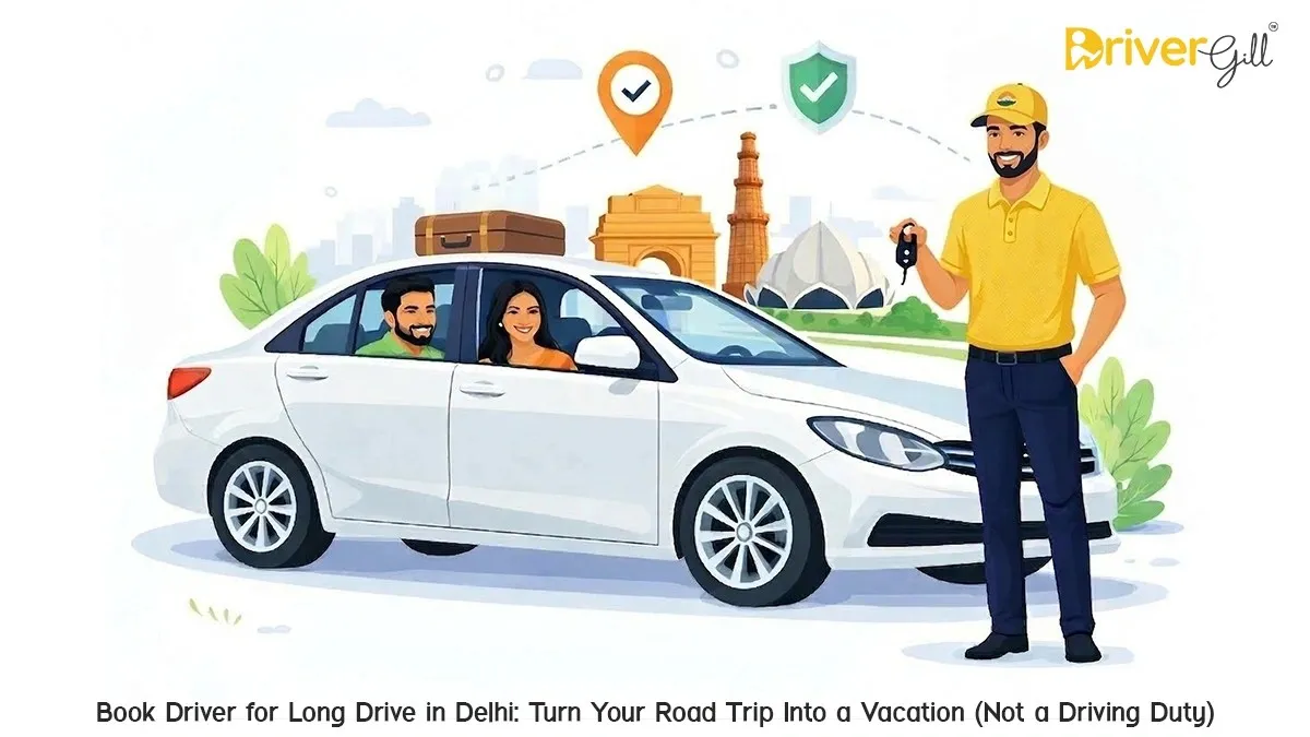 Book Driver for Long Drive in Delhi: Turn Your Road Trip Into a Vacation (Not a Driving Duty) | DriverGill
