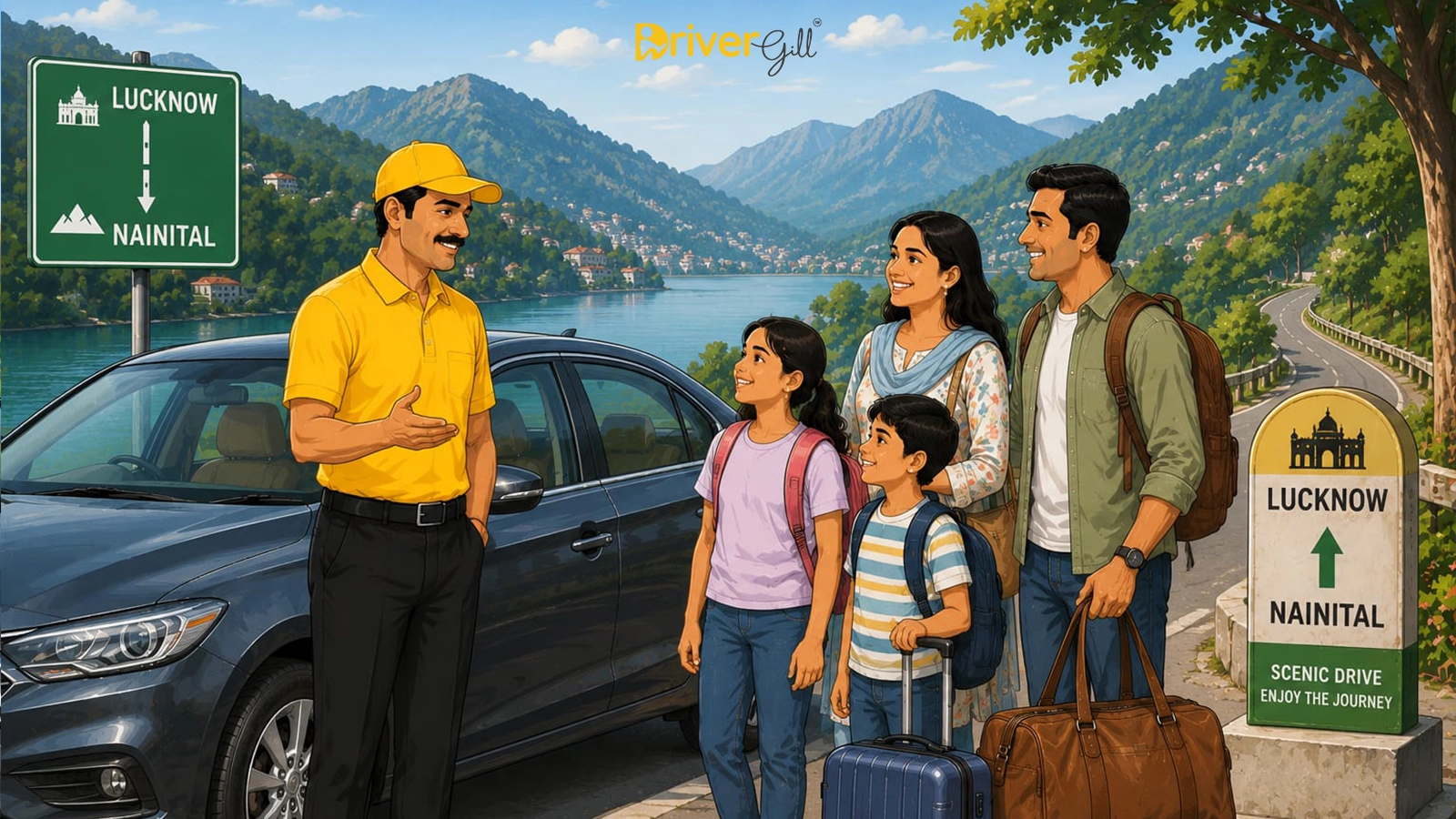 Working Parents Ke Liye Trusted Pickup Drop Driver Service in Lucknow