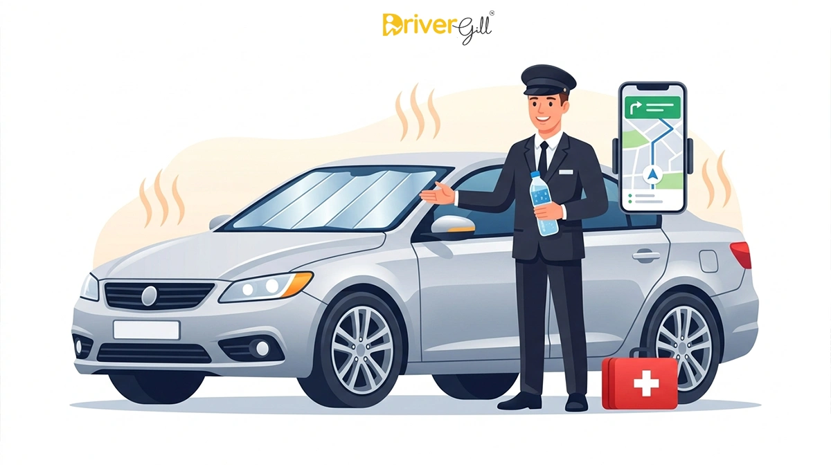 Professional Driver on Hire