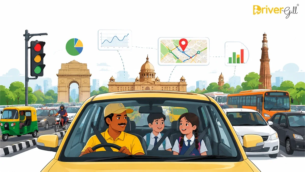 Navigating Delhi's Traffic